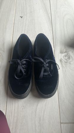Vans Blue Velvet Shoes Women  Size 7