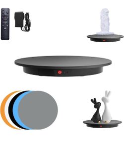 JAYEGT Motorized Rotating Display Stand, 350Lbs Load，360 Degree Electric Rotating Potography Turntable for Products Display，Live Show， Remote Control 