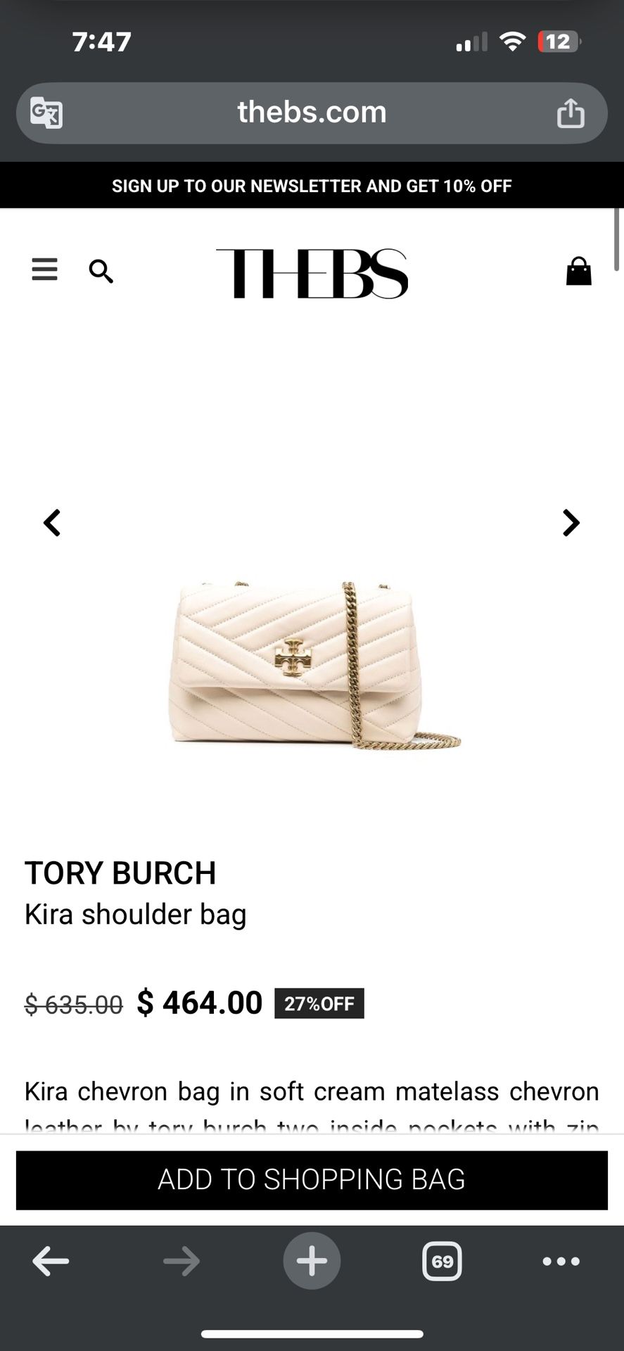 tory burcb bag