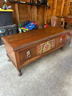 Antique Edward Roos Forest Park Cedar Hope Chest – 1920s/30s