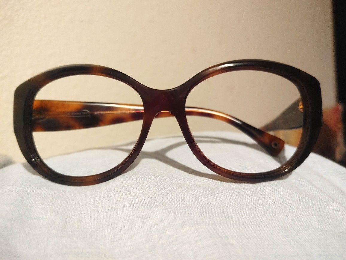Coach Oval Tortoise Frame Glasses