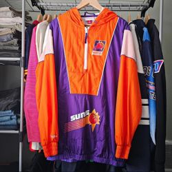 Mitchell and Ness Men’s Hardwood Classics Phoenix Suns Windbreaker Size Large