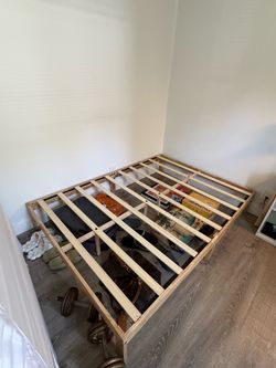 Full Size Bamboo Wooden Frame