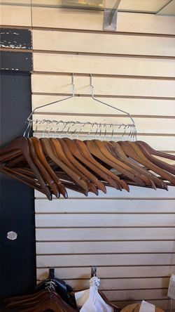 $1 per wooden hangers