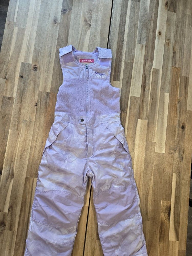 Nwot Snozu Girls Bib Snowsuit Size 6
