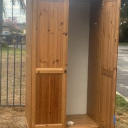 IKEA Dresser With Shelf & Bracket To Add Rod To Hang Clothes