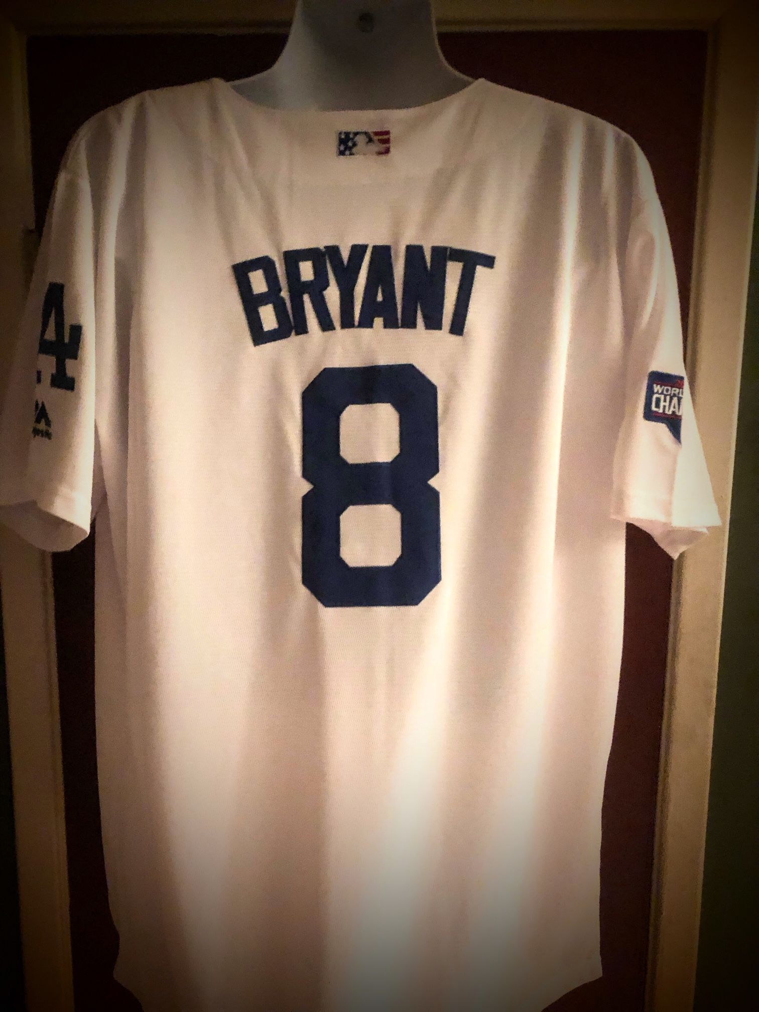 Kobe Bryant White Dodger Jersey – South Bay Jerseys