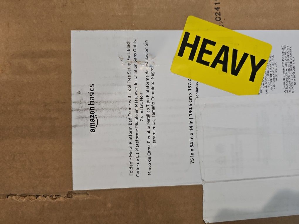 Full Size Foldable Metal Bedframe