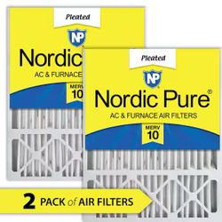 20x25x5 Furnace Air Filter MERV 10 (2-Pack) – Honeywell/Lennox Replacement HVAC Filters