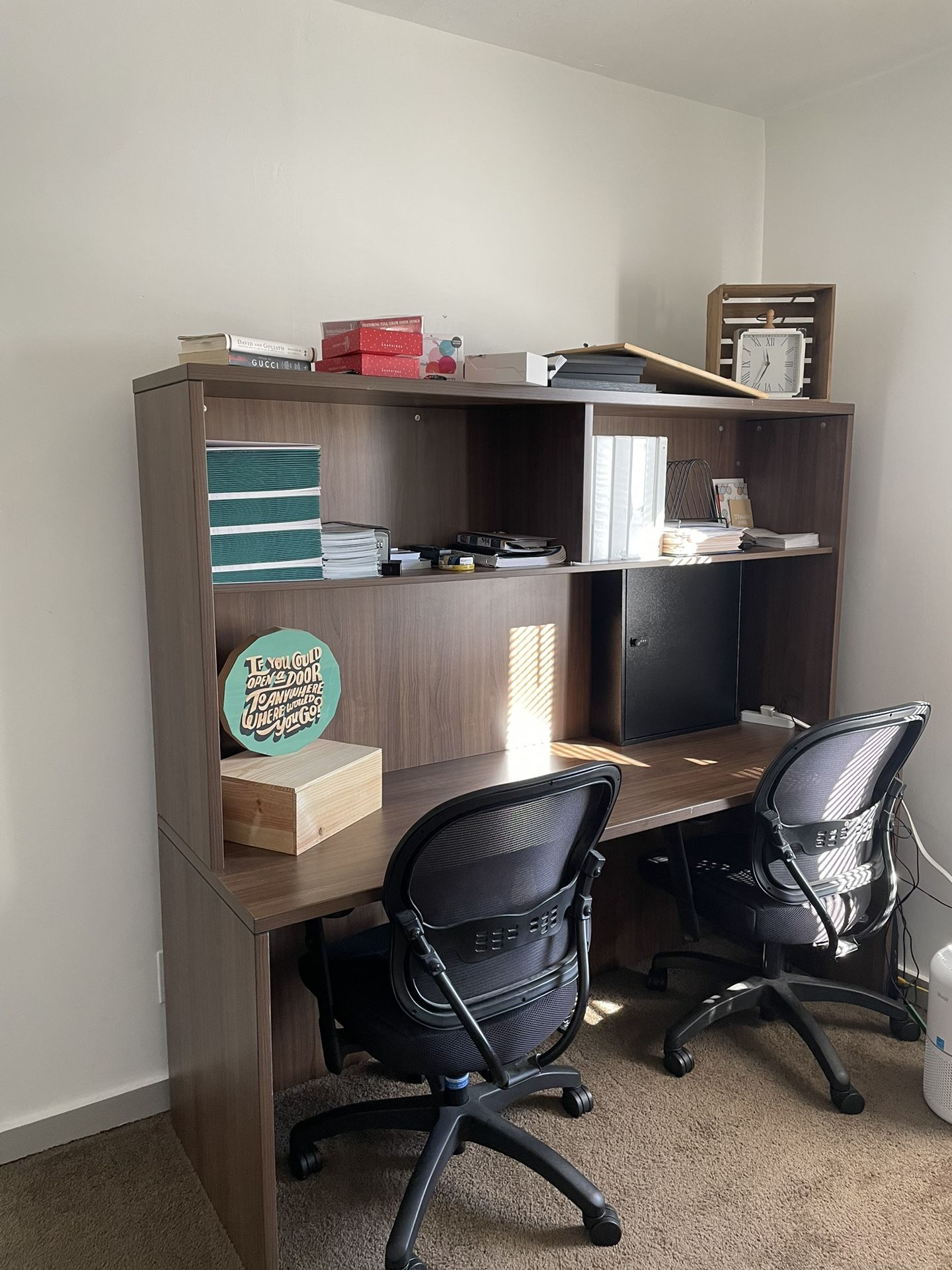 Double work desk