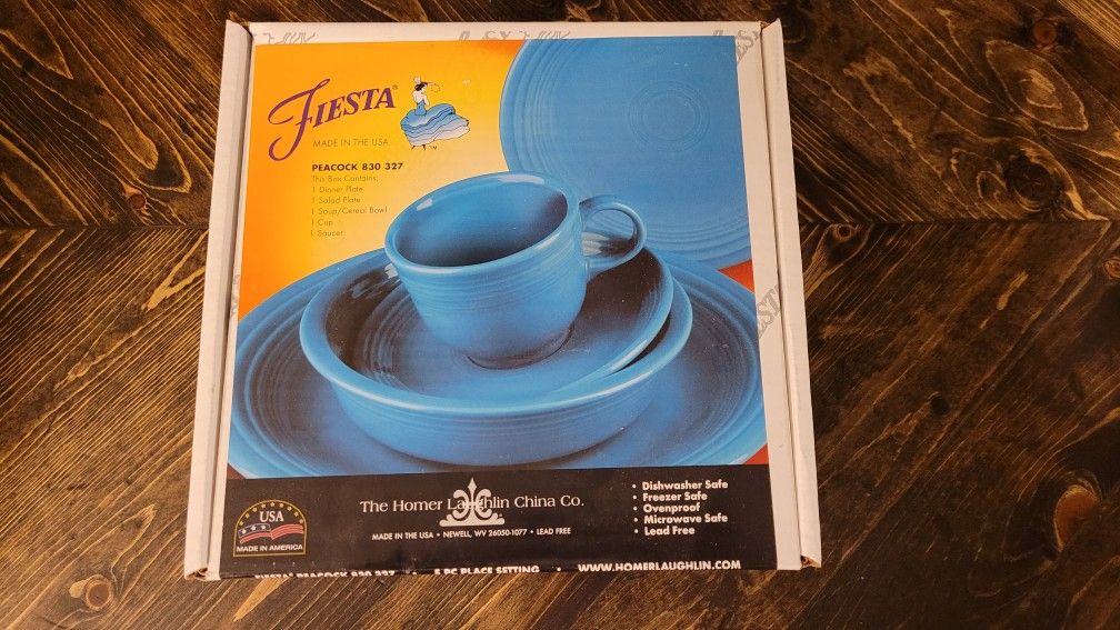 Fiesta 5 Piece Place Setting Peacock