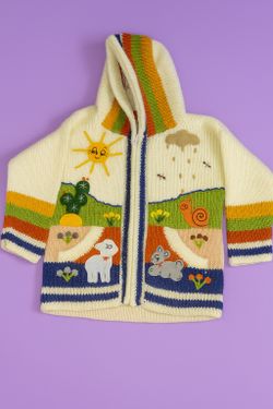 Peruvian wool knitted sweater