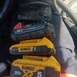 Dewalt Flex And Other Batteries And Charger $140