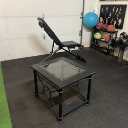 Black Glass Table (will Take Best Offer)