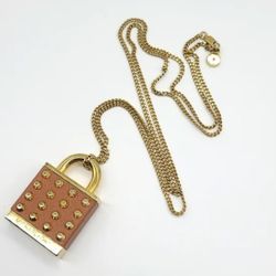 Michael Kors Pad Lock Necklace 