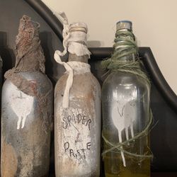 Halloween potion bottles