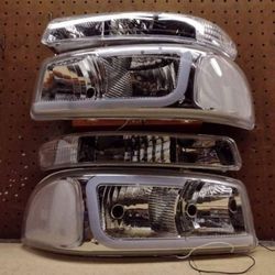 99-06 Gmc Sierra/ Yukon|01-07 Gmc Sierra HD| 00-06 Gmc Yukon XL LED Headlights Luces Micas Focos