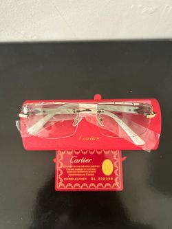 Cartier Rimless Eyeglasses with Gold Hardware