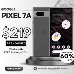 💸 Pixel 7a 128GB – $219 y Garantía de 90 Días