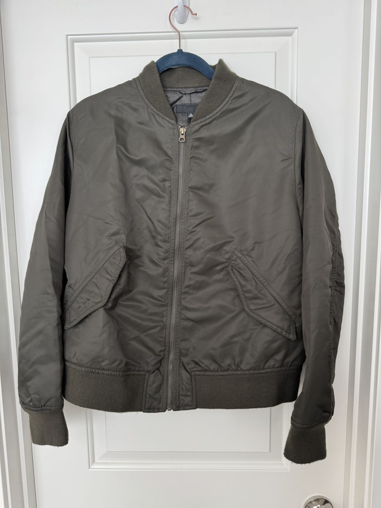 Unisex Uniqlo Olive Bomber Jacket XL