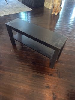 Black shelf with Bottom Shelf