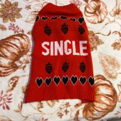 Dog Sweater Size Medium Valentines Theme