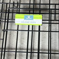 42” Double door folding dog crate 