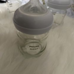 BABY BOTTLE GLASS WITH SOFT NIPPLE PHILIP AVENT