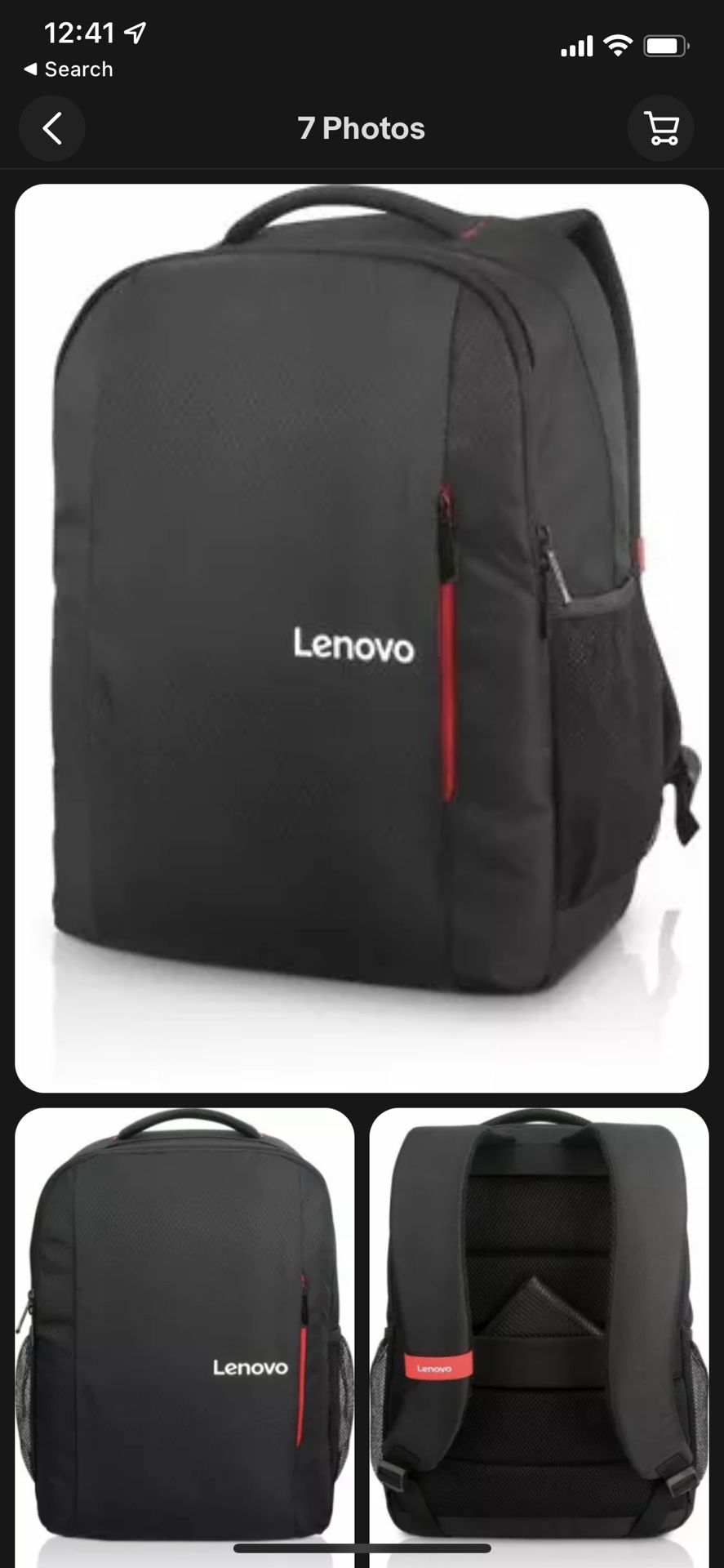 Lenovo B515 15.6 inch Laptop Everday Backpack Black Tablet Notebook GX40Q75215