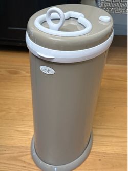 Ubbi Stainless Steel Diaper Pail -Taupe
