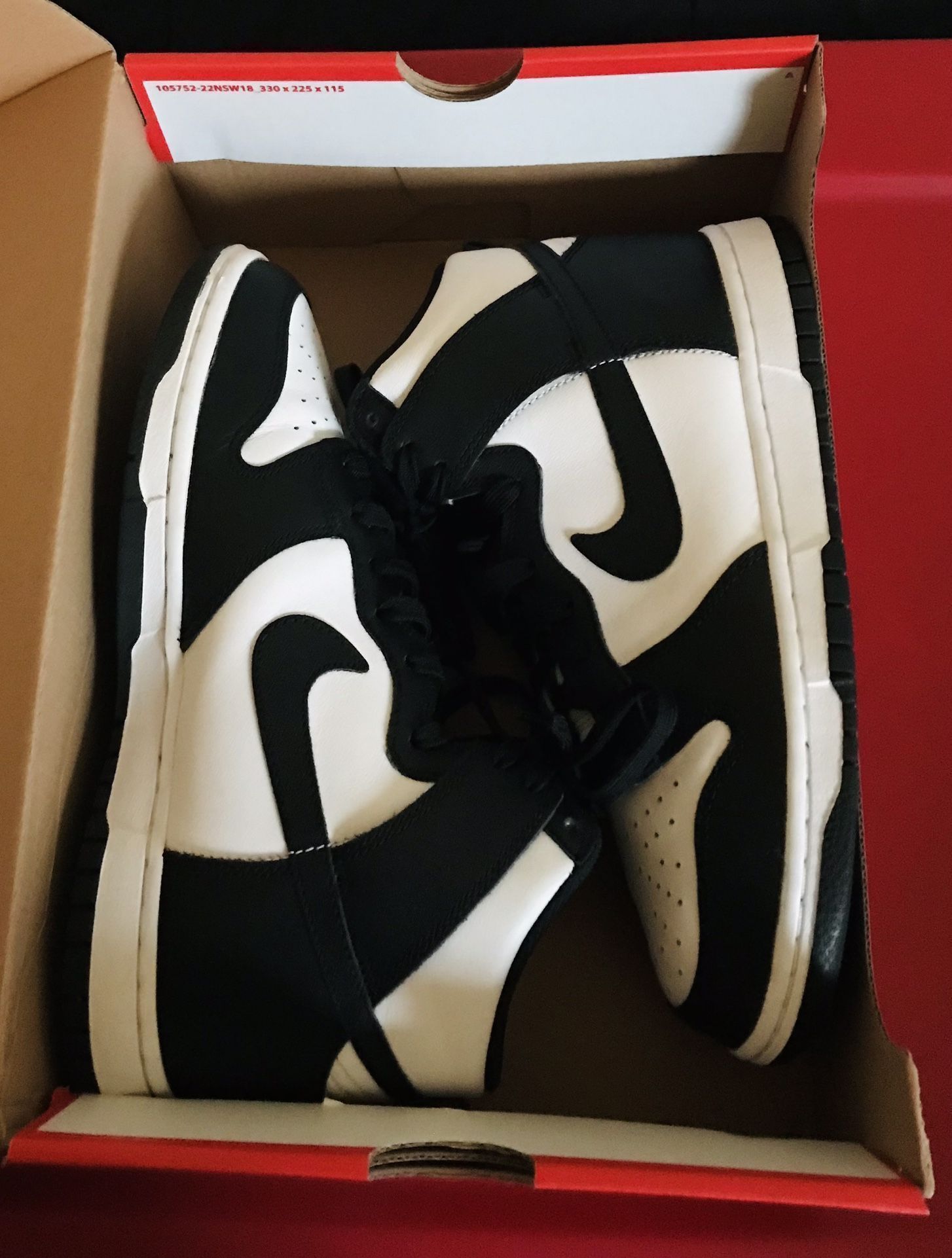 Nike Dunk High Retro White/Black SZ 8