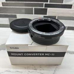 Sigma MC-11 Adapter For Canon Lenses And Sony Camera Bodies