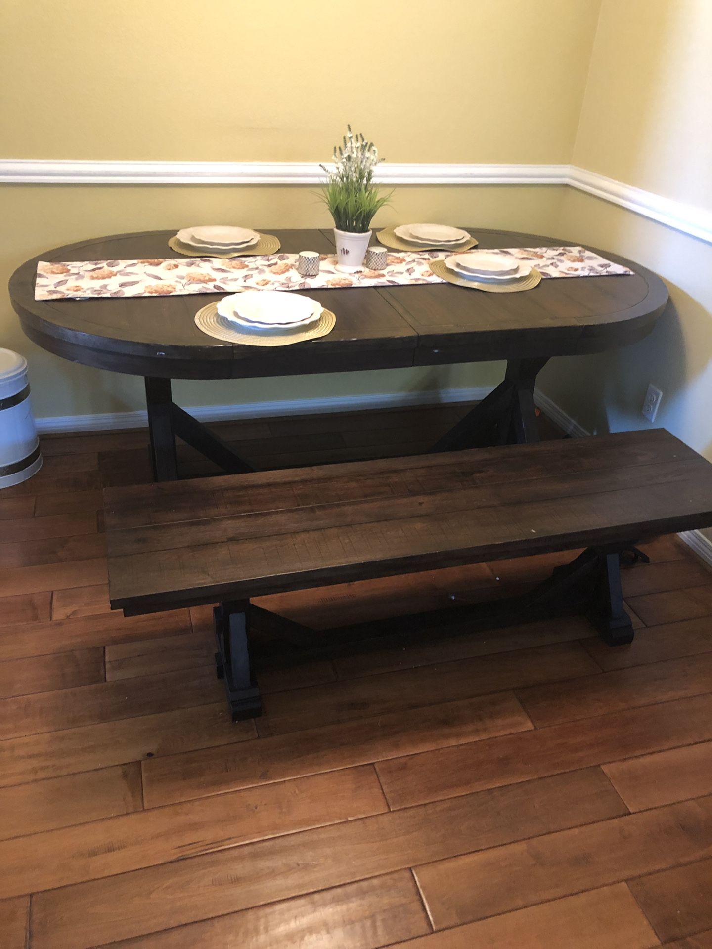 Kitchen Table with Bench for Sale in Chandler, AZ OfferUp