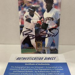 1994 Flair #239 Barry Bonds SF Giants Autographed $60