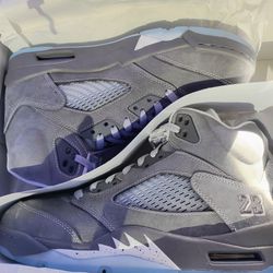 Air Jordan Retro 5 Wolf Grey Size 10 and 10.5 Brand New With Box + Receipt 