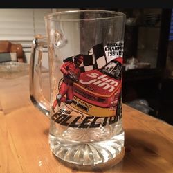 Slim Jim Large NASCAR Vintage Glass Beer Mug- **Very Rare**NEW**1996 Collectors Edition!