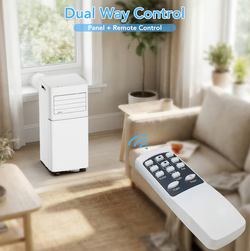 COWSAR 5000 BTU (DOE) 115-Volt Vented Small Room Portable Air Conditioner Remote Included
