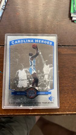Michael Jordan SP Carolina Heroes Basketball Card