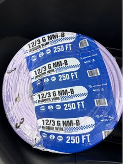 Electrical wire 12/3 rolls of 250ft