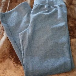 WOMEN'S HANES BRAND SWEATPANTS, SIZE SMALL, BLUE/GRAY COLOR