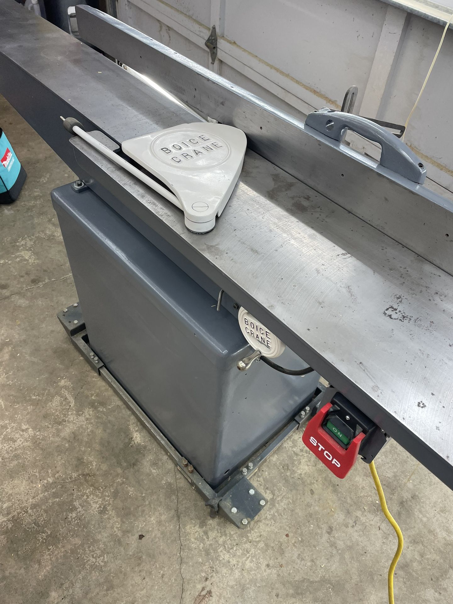 1954 Boice crane 8” Long Bed Jointer
