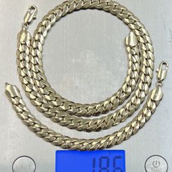 186grams polished Miami Cuban Links 12mm set✨✨✨