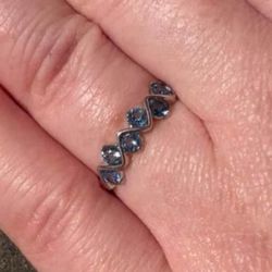 London Blue Topaz Band S925 Sz 7