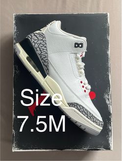Size 7.5M - Jordan 3 Retro White Cement Reimagined (USED) | SKU: DN3707-100 | Authentic✅
