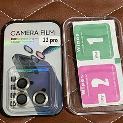 Iphone 12 Pro Camera 📸 Film Protector Gold