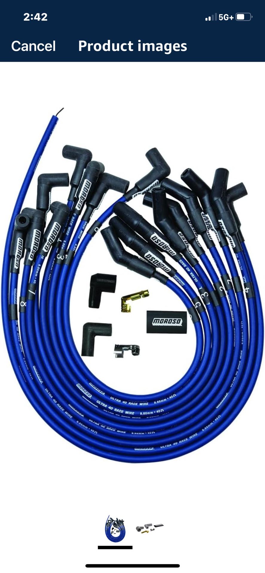 Brand: Moroso 4.0 4.0 out of 5 stars (21) Moroso WIRE SET,ULTRA 40 PERF SBF,BLU 73675 Amazon's Choice