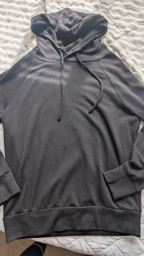 Eddie Bauer Black Hooded Sweatshirt 