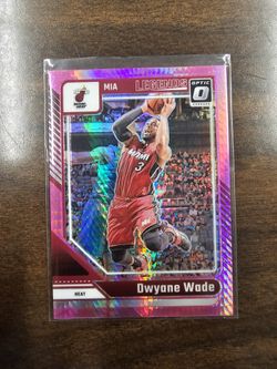 DWAYNE WADE HEAT PINK  OPTIC PANINI NBA SPORTS CARD!