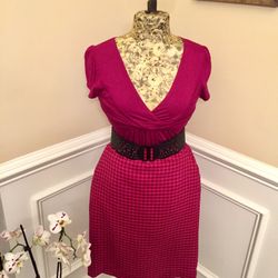 Brand New Fucsia/Burgundy Winter Skirt- Size 4
