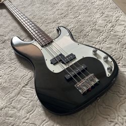 2001 Squier Standard Precision Pj Bass Special Metallic Black.